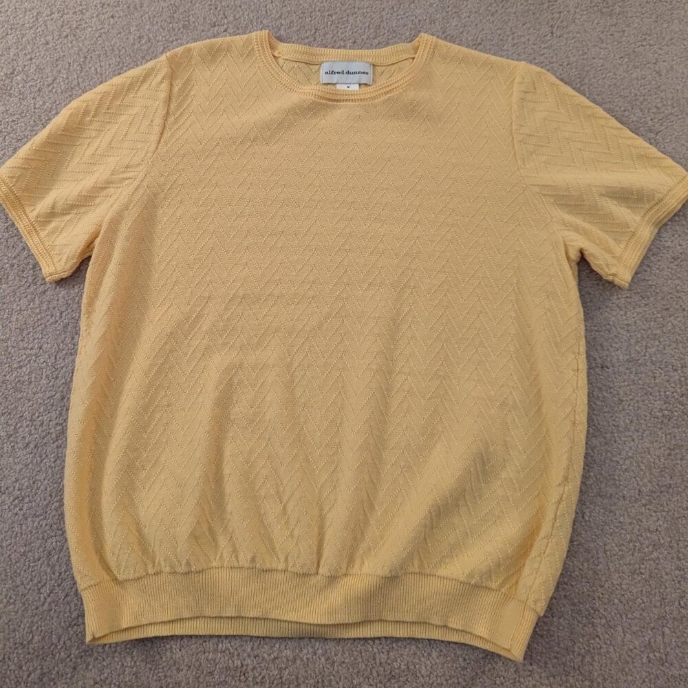 Alfred Dunner Yellow Ladies Top, Size Medium